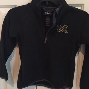 NWT Michigan polarfleece zip up kids size 5/6